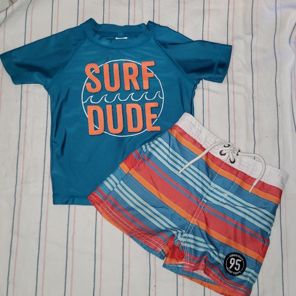Swim trunks and swim shirt